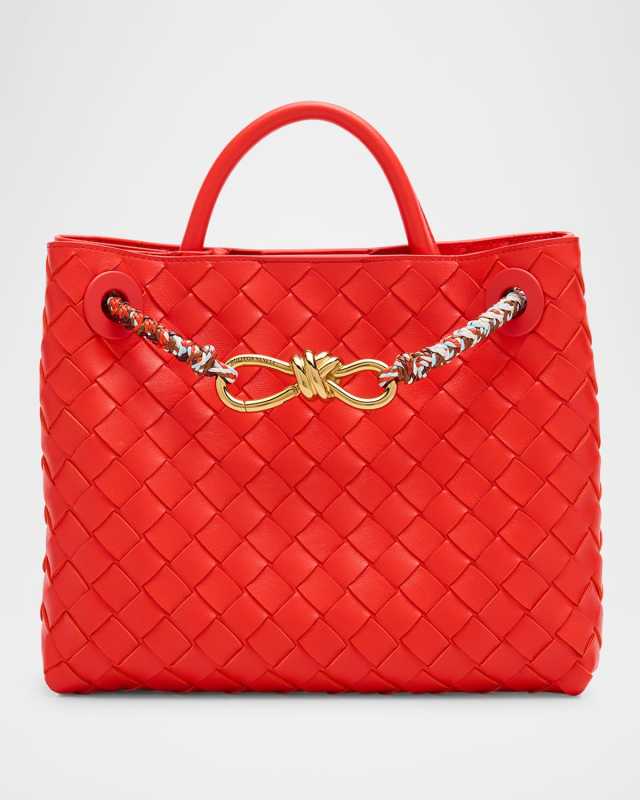 Andiamo Small Leather Top-Handle Bag